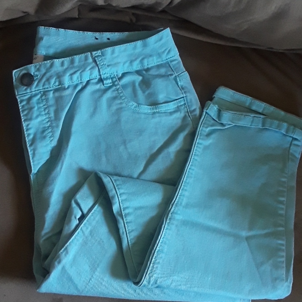 Light teal Avenue jeans B1G1 = or <